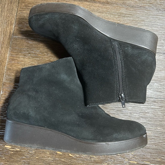 Lucky Brand Karmeya leather suede wedge boots size 9 - Picture 5 of 9